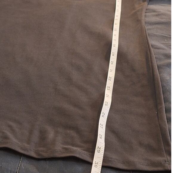 Clara Sun Woo Shirt Women's XS Black Minimalist Basic Boho Lagenlook Chic Tunic - Picture 5 of 6